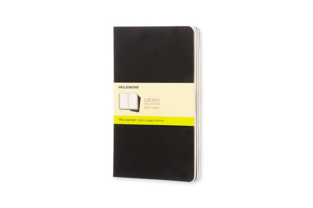 Valokuva tuotteesta Moleskine Plain Cahier L - Black Cover (3 Set), kuuluu tuoteryhmään Muistikirjat.