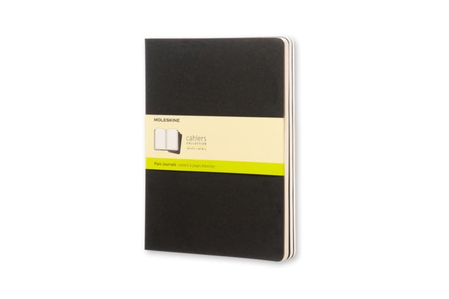 Valokuva tuotteesta Moleskine Plain Cahier Xl - Black Cover (3 Set), kuuluu tuoteryhmään Muistikirjat.