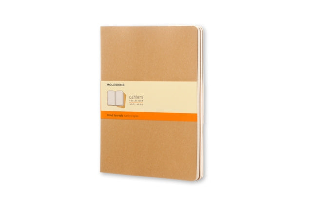 Valokuva tuotteesta Moleskine Ruled Cahier Xl - Kraft Cover (3 Set), kuuluu tuoteryhmään Muistikirjat.