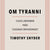 Tuotteen Om tyranni : tjugo lärdomar från det tjugonde århundradet pikkukuva 1
