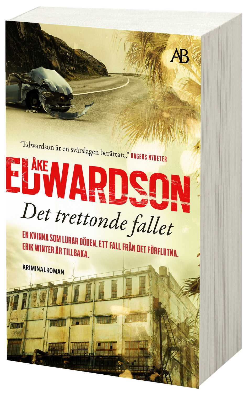 Valokuva kirjasta Åke Edwardson Det trettonde fallet, kuuluu tuoteryhmään Ruotsalaiset pokkarit.