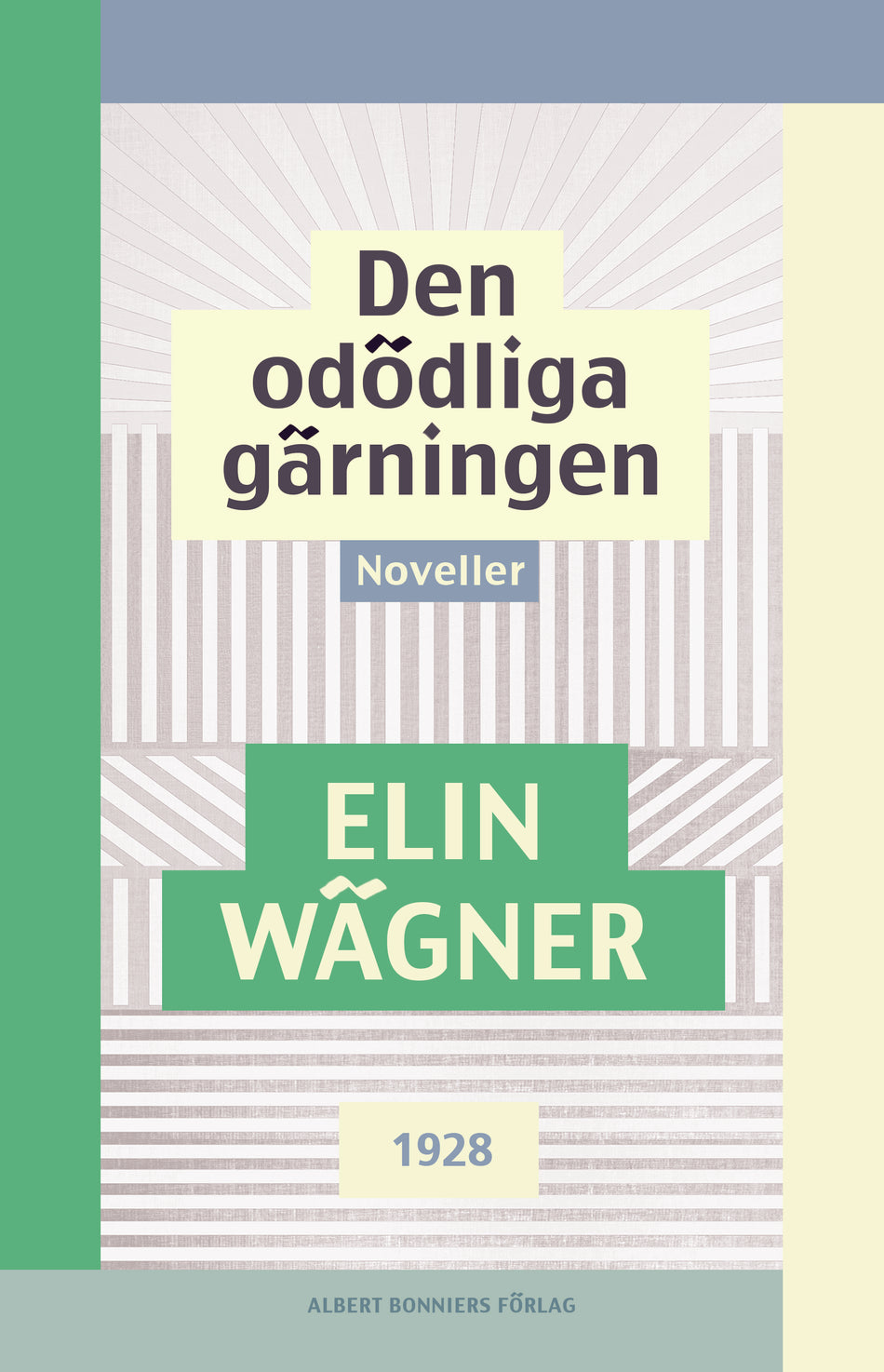 Valokuva kirjasta Elin Wägner Den odödliga gärningen : noveller, kuuluu tuoteryhmään Ruots kaunokirjat.
