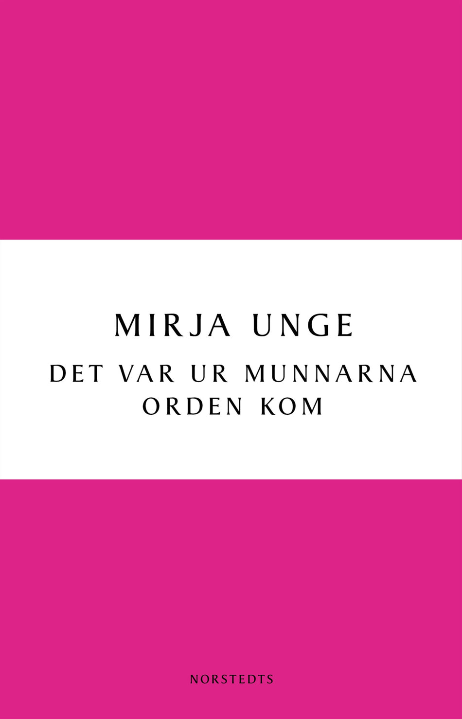 Valokuva kirjasta Mirja Unge Det var ur munnarna orden kom, kuuluu tuoteryhmään Ruots kaunokirjat.