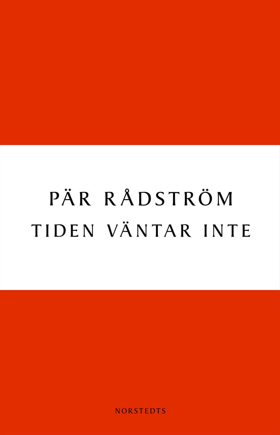 Valokuva kirjasta Pär Rådström Tiden väntar inte, kuuluu tuoteryhmään Ruots kaunokirjat.