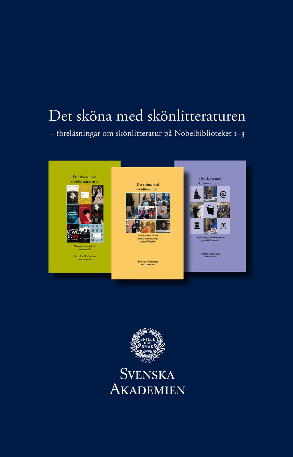 Valokuva kirjasta Svenska Akademien Det sköna med skönlitteraturen. Del 1-3, kuuluu tuoteryhmään Ruots muu tieto.