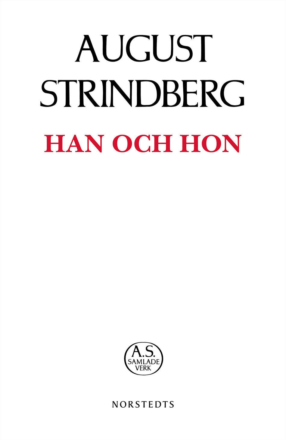 Valokuva kirjasta August Strindberg Han och hon, kuuluu tuoteryhmään Ruots kaunokirjat.