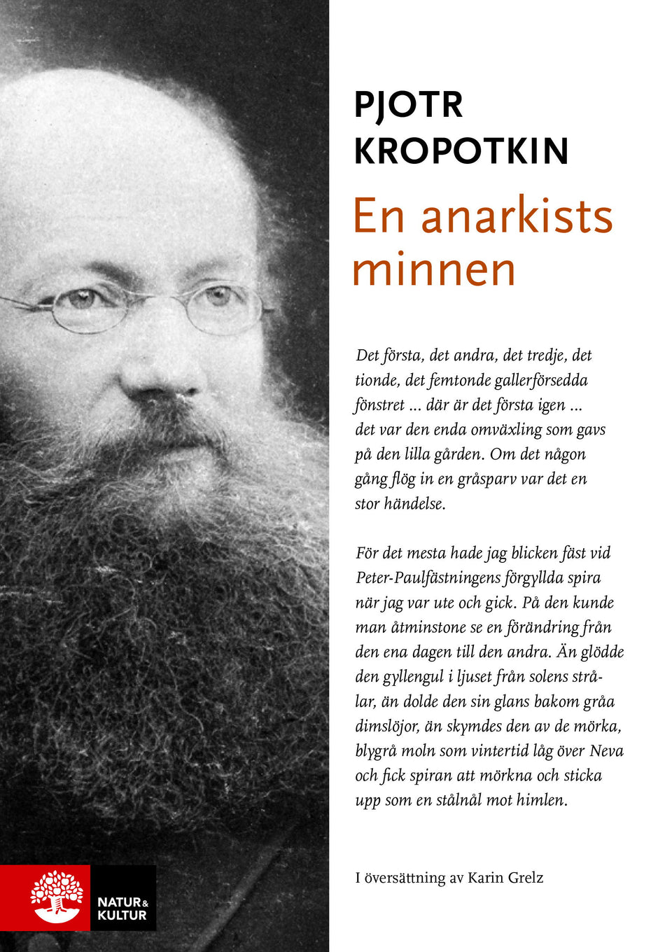 Valokuva kirjasta Pjotr Kropotkin En anarkists minnen, kuuluu tuoteryhmään Ruots muu tieto.