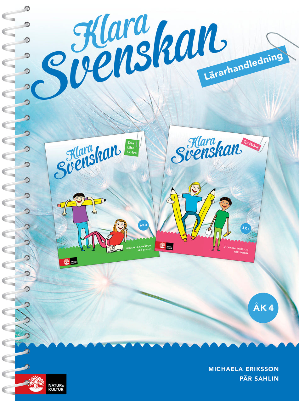 Valokuva kirjasta Michaela Eriksson / Pär Sahlin Klara svenskan åk 4 Lärarhandledning med lärarwebb, kuuluu tuoteryhmään Ruots lapset nuoret ja sarjakuvat.