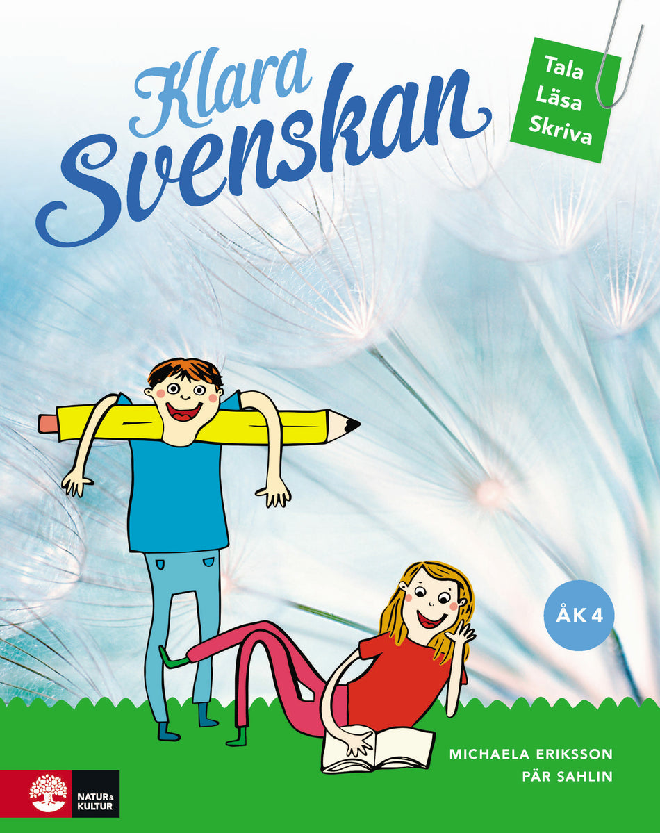 Valokuva kirjasta Pär Sahlin / Michaela Eriksson Klara svenskan åk 4 Elevbok Tala, läsa, skriva, kuuluu tuoteryhmään Ruots lapset nuoret ja sarjakuvat.