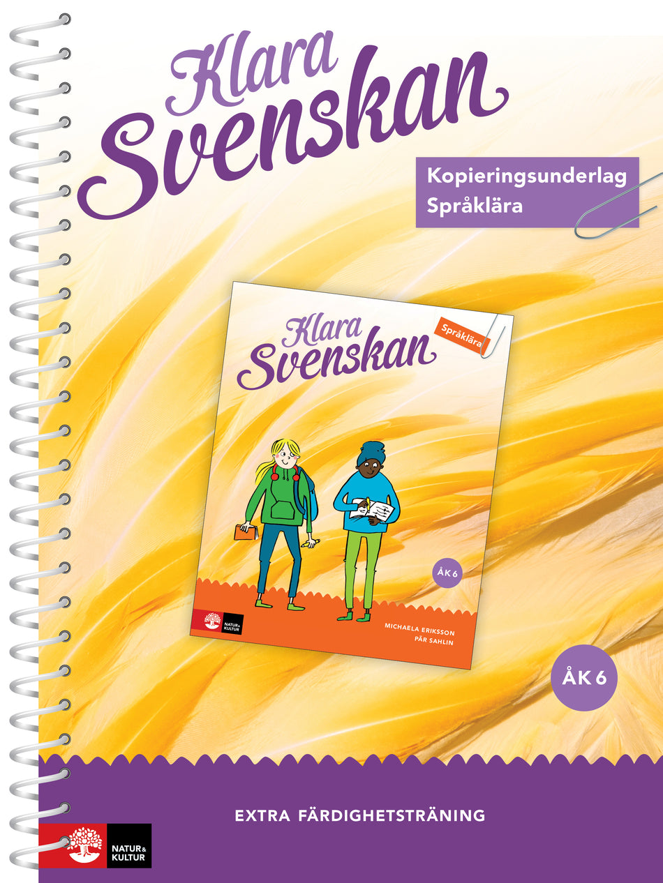 Valokuva kirjasta  Klara svenskan Åk 6 Kopieringsunderlag Språklära, kuuluu tuoteryhmään Ruots lapset nuoret ja sarjakuvat.
