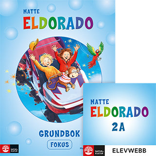 Valokuva kirjasta Ingrid Olsson / Margareta Forsbäck Eldorado matte 2A Grundbok Fokus, andra upplagan, kuuluu tuoteryhmään Ruots lapset nuoret ja sarjakuvat.