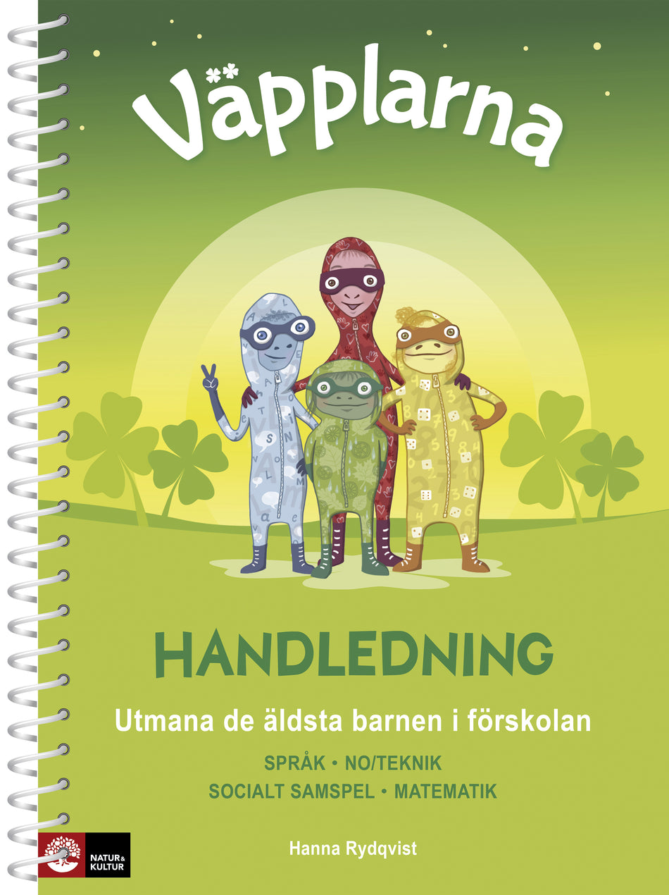 Valokuva kirjasta Hanna Rydqvist Väpplarna Handledning med lärarwebb : utmana de äldsta barnen i förskolan, kuuluu tuoteryhmään Ruots lapset nuoret ja sarjakuvat.