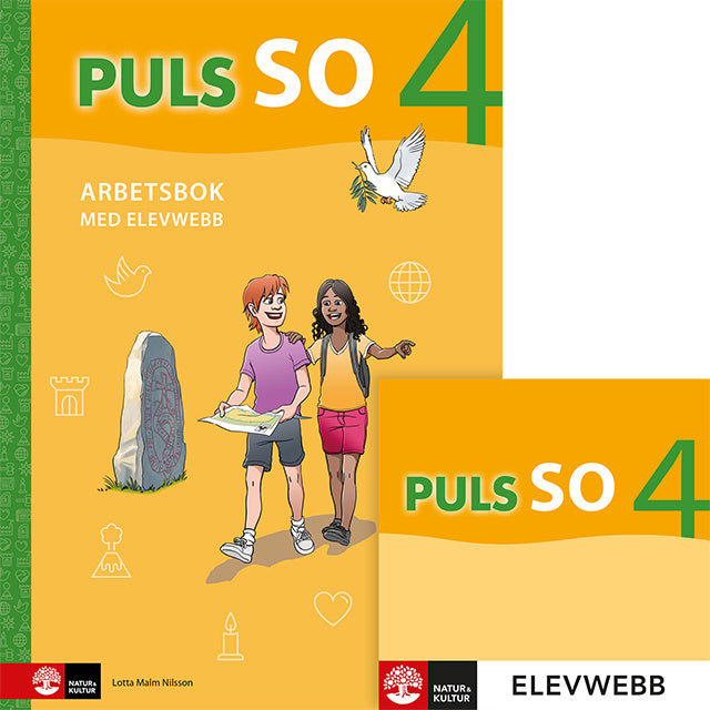 Valokuva kirjasta Lotta Malm Nilsson PULS SO åk 4 Arbetsbok med elevwebb, kuuluu tuoteryhmään Ruots lapset nuoret ja sarjakuvat.