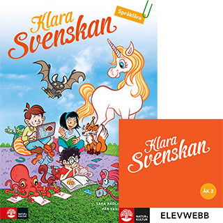 Valokuva kirjasta Sara Rådling / Pär Sahlin Klara svenskan åk 2 Elevbok Språklära med elevwebb, kuuluu tuoteryhmään Ruots lapset nuoret ja sarjakuvat.