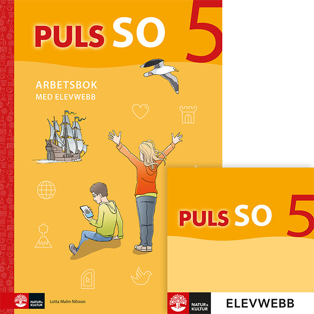 Valokuva kirjasta Lotta Malm Nilsson PULS SO åk 5 Arbetsbok med elevwebb, kuuluu tuoteryhmään Ruots lapset nuoret ja sarjakuvat.