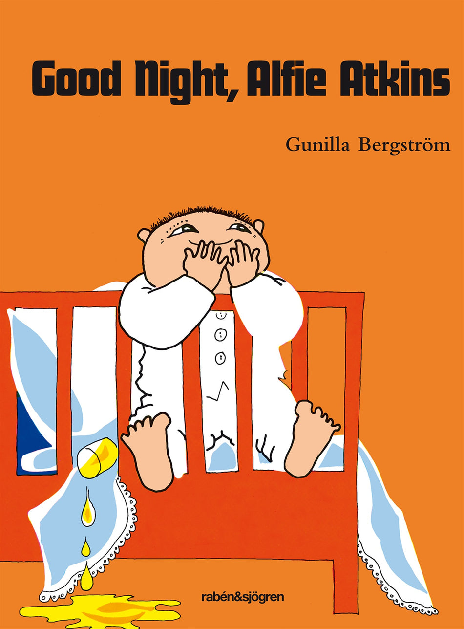Valokuva kirjasta Gunilla Bergström Good Night, Alfie Atkins, kuuluu tuoteryhmään Ruots lapset nuoret ja sarjakuvat.