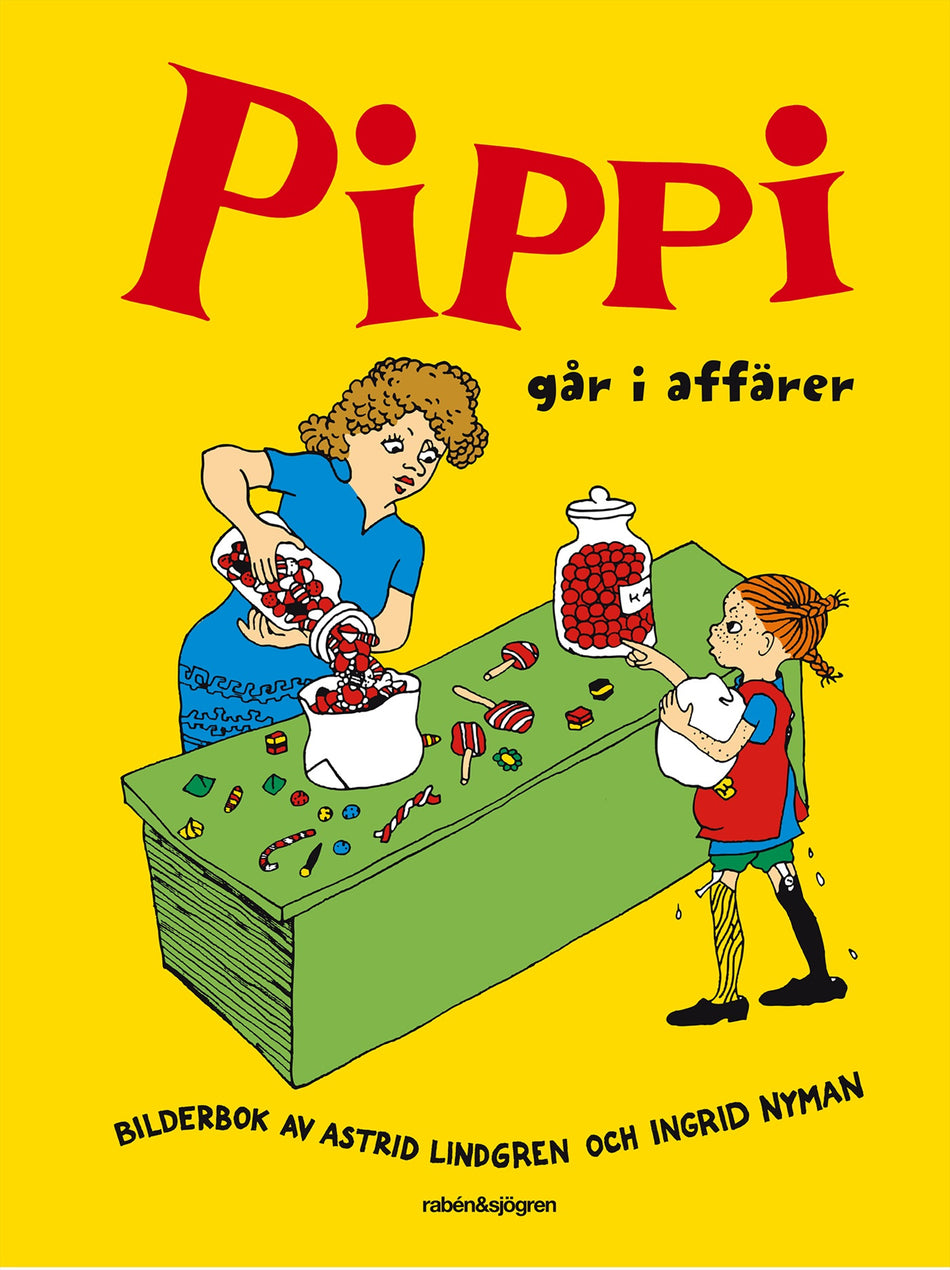 Valokuva kirjasta Astrid Lindgren Pippi går i affärer, kuuluu tuoteryhmään Ruots lapset nuoret ja sarjakuvat.