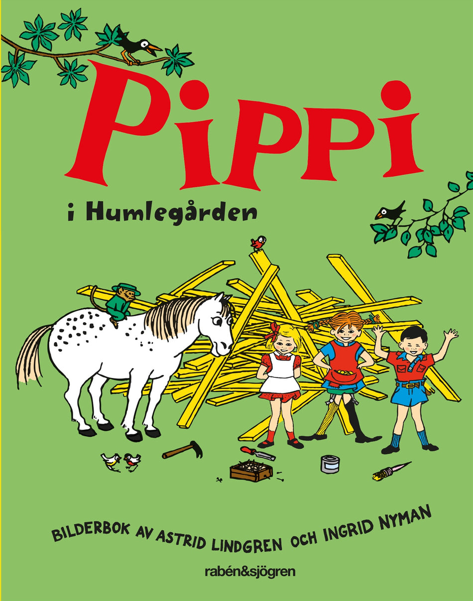 Valokuva kirjasta Astrid Lindgren Pippi i Humlegården, kuuluu tuoteryhmään Ruots lapset nuoret ja sarjakuvat.