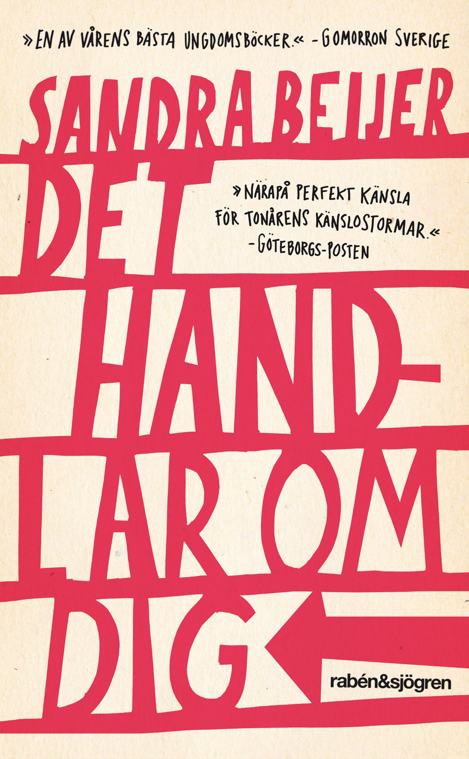Valokuva kirjasta Sandra Beijer Det handlar om dig, kuuluu tuoteryhmään Ruots lapset nuoret ja sarjakuvat.