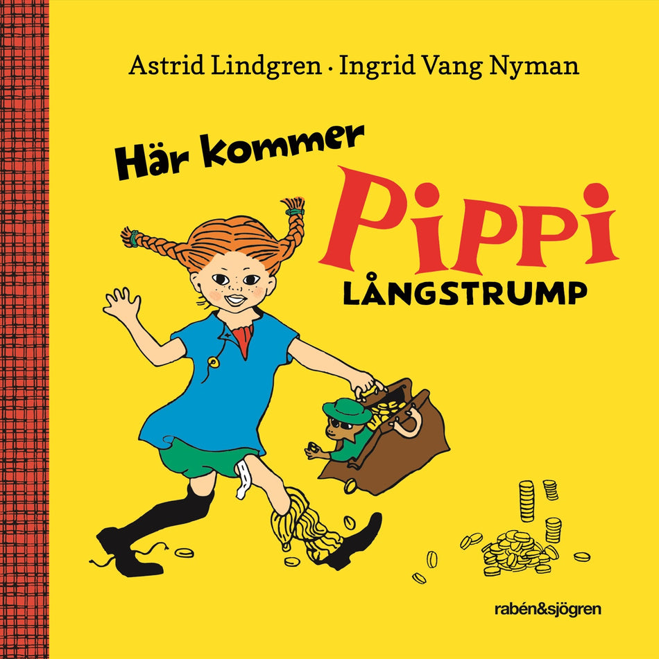 Valokuva kirjasta Astrid Lindgren Här kommer Pippi Långstrump, kuuluu tuoteryhmään Ruots lapset nuoret ja sarjakuvat.