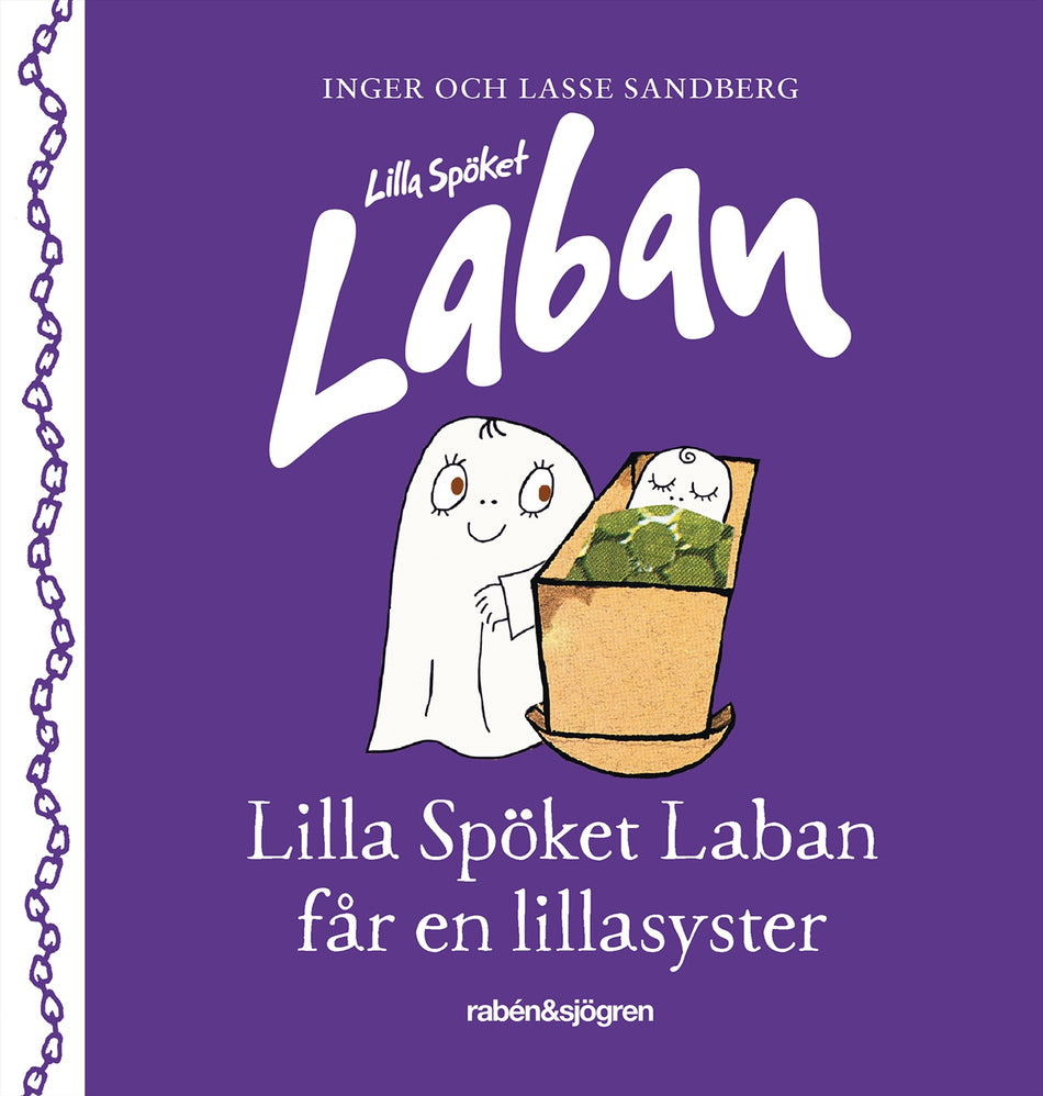 Valokuva kirjasta Inger Sandberg / Lasse Sandberg Lilla spöket Laban får en lillasyster, kuuluu tuoteryhmään Ruots lapset nuoret ja sarjakuvat.