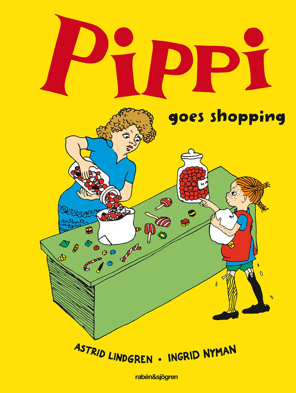 Valokuva kirjasta Astrid Lindgren Pippi goes shopping, kuuluu tuoteryhmään Ruots lapset nuoret ja sarjakuvat.