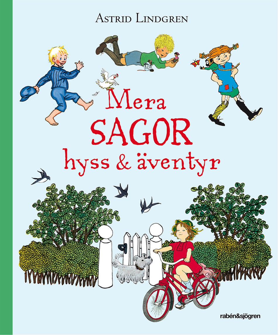 Valokuva kirjasta Astrid Lindgren Mera sagor, hyss &amp; äventyr, kuuluu tuoteryhmään Ruots lapset nuoret ja sarjakuvat.