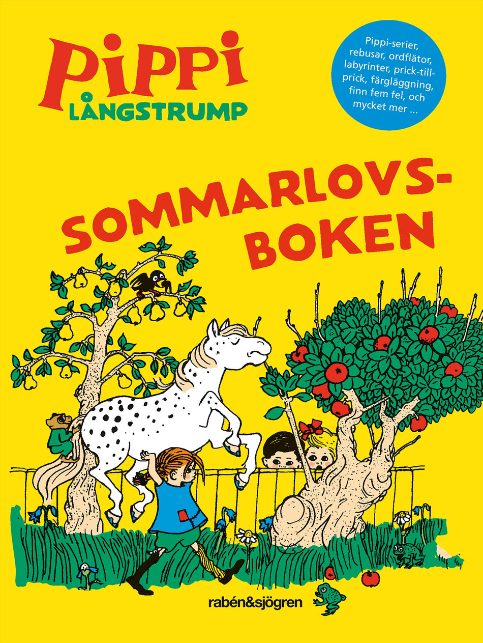 Valokuva kirjasta Astrid Lindgren Pippi Långstrump. Sommarlovsboken, kuuluu tuoteryhmään Ruots lapset nuoret ja sarjakuvat.