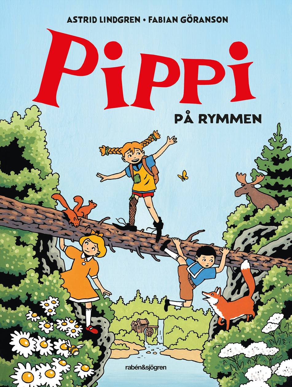 Valokuva kirjasta Astrid Lindgren / Fabian Göranson Pippi på rymmen, kuuluu tuoteryhmään Ruots lapset nuoret ja sarjakuvat.