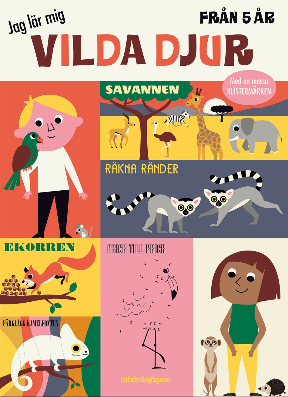 Valokuva kirjasta Ingela P Arrhenius Jag lär mig vilda djur, kuuluu tuoteryhmään Ruots lapset nuoret ja sarjakuvat.