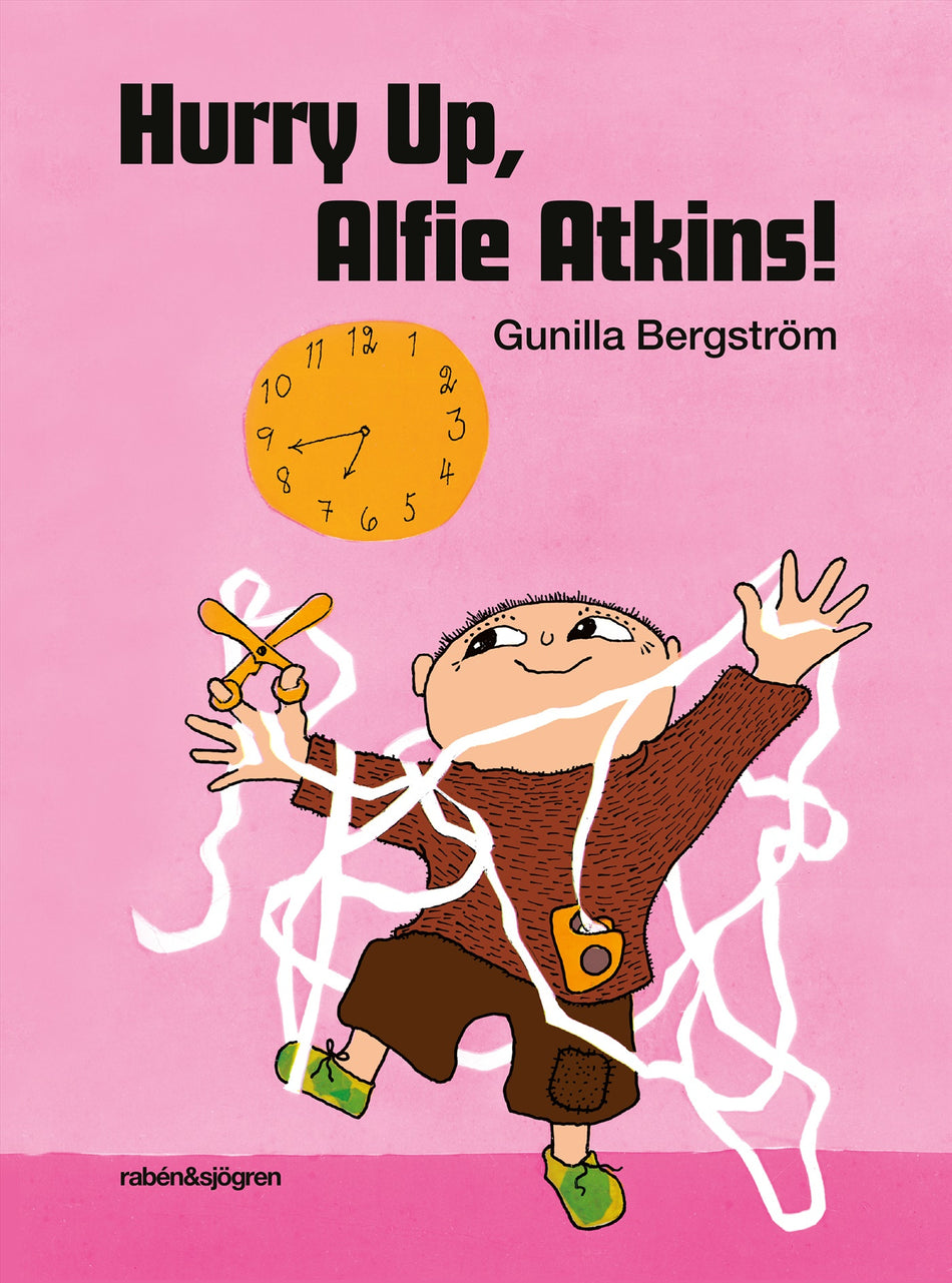 Valokuva kirjasta Gunilla Bergström Hurry Up, Alfie Atkins!, kuuluu tuoteryhmään Ruots lapset nuoret ja sarjakuvat.