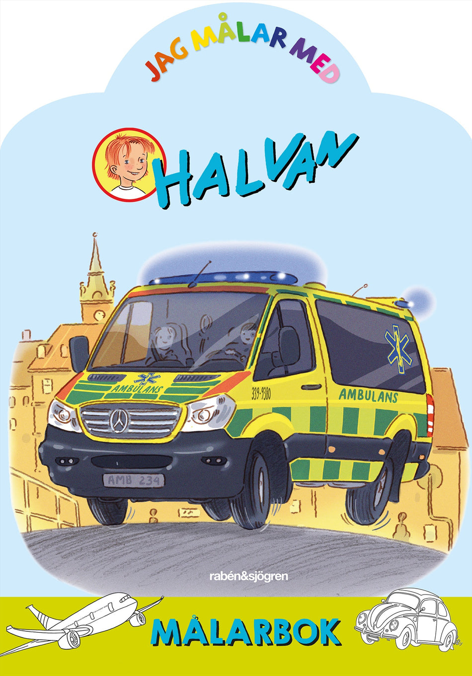 Valokuva kirjasta Arne Norlin Jag målar med Halvan, kuuluu tuoteryhmään Ruots lapset nuoret ja sarjakuvat.