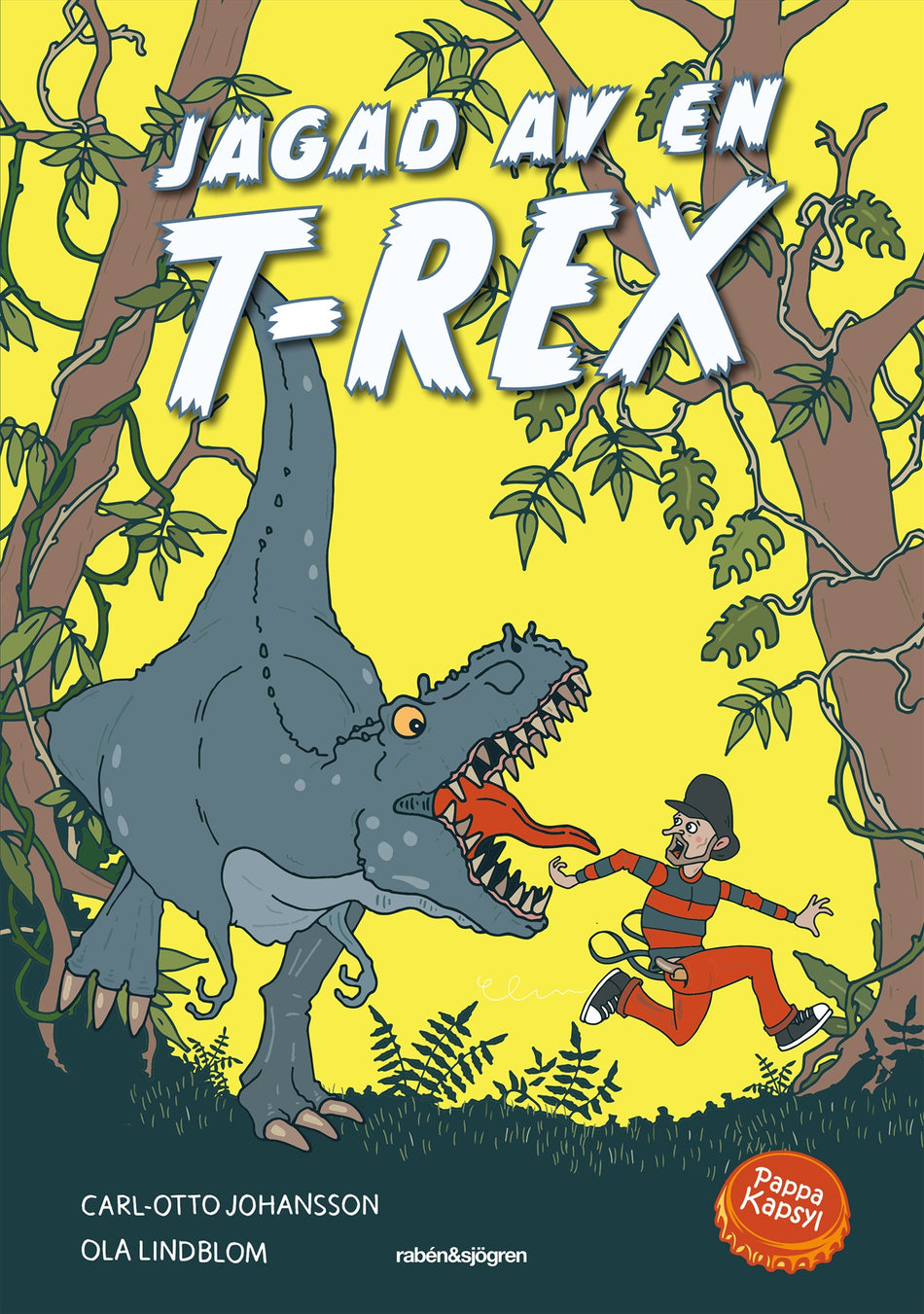 Valokuva kirjasta Carl-Otto Johansson / N/A Jagad av en T-Rex, kuuluu tuoteryhmään Ruots lapset nuoret ja sarjakuvat.