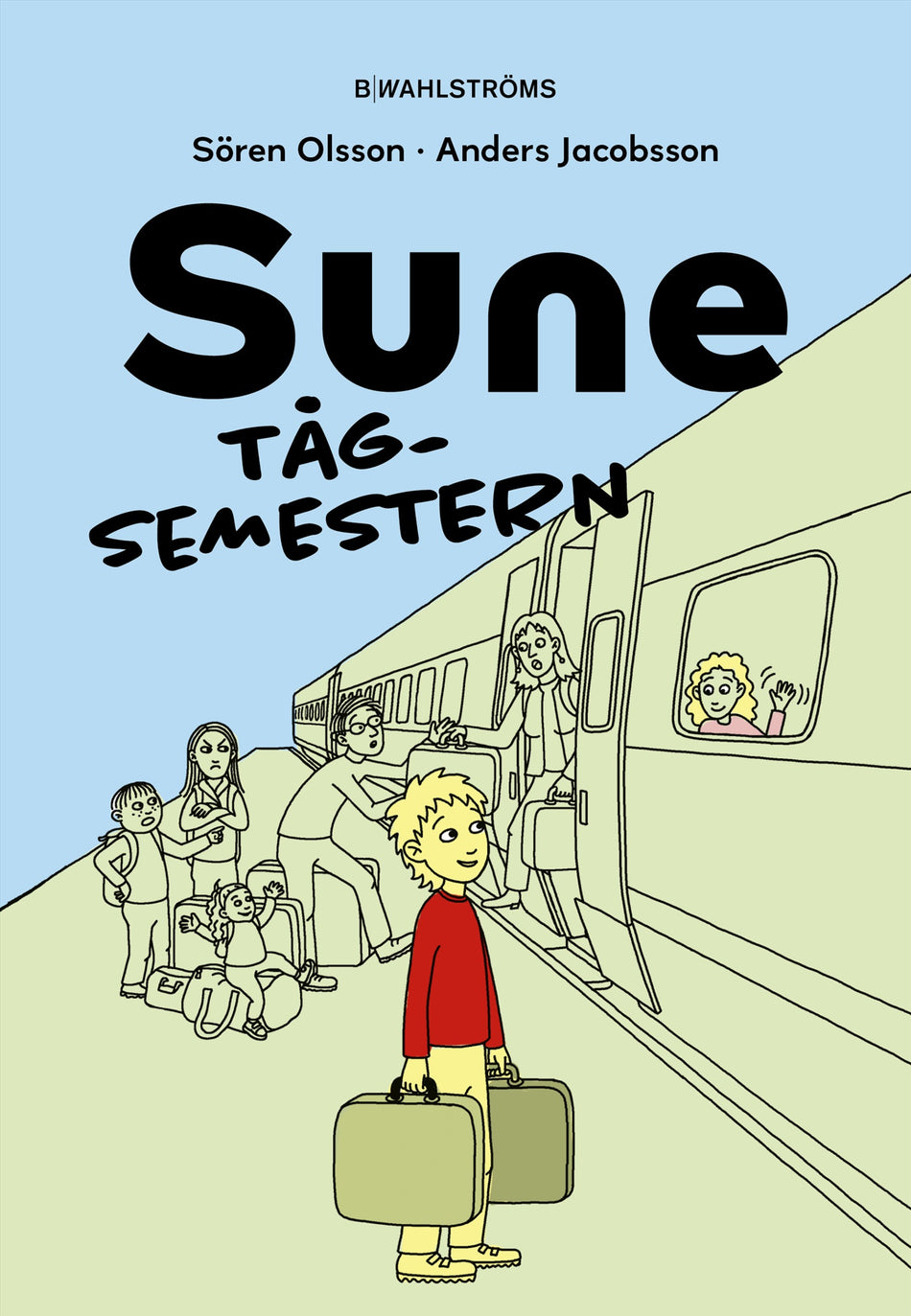 Valokuva kirjasta Sören Olsson / Anders Jacobsson Sune - tågsemestern, kuuluu tuoteryhmään Ruots lapset nuoret ja sarjakuvat.