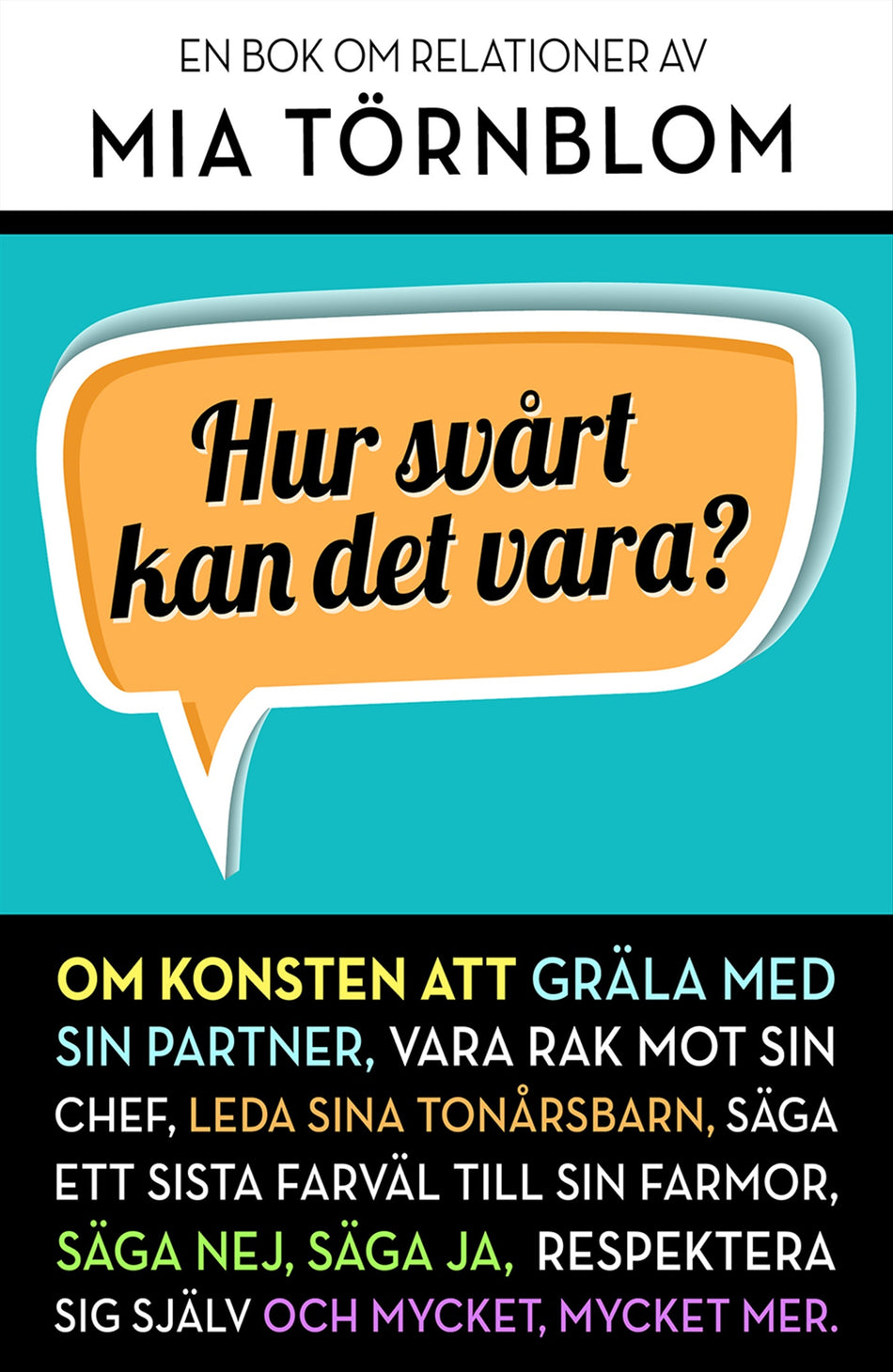 Valokuva kirjasta Mia Törnblom Hur svårt kan det vara?, kuuluu tuoteryhmään Ruots muu tieto.