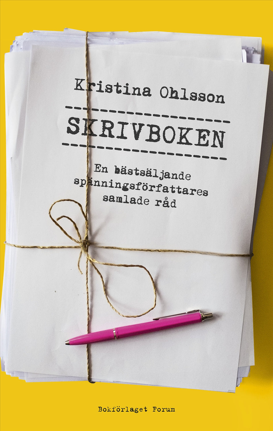 Valokuva kirjasta Kristina Ohlsson Skrivboken, kuuluu tuoteryhmään Ruots muu tieto.