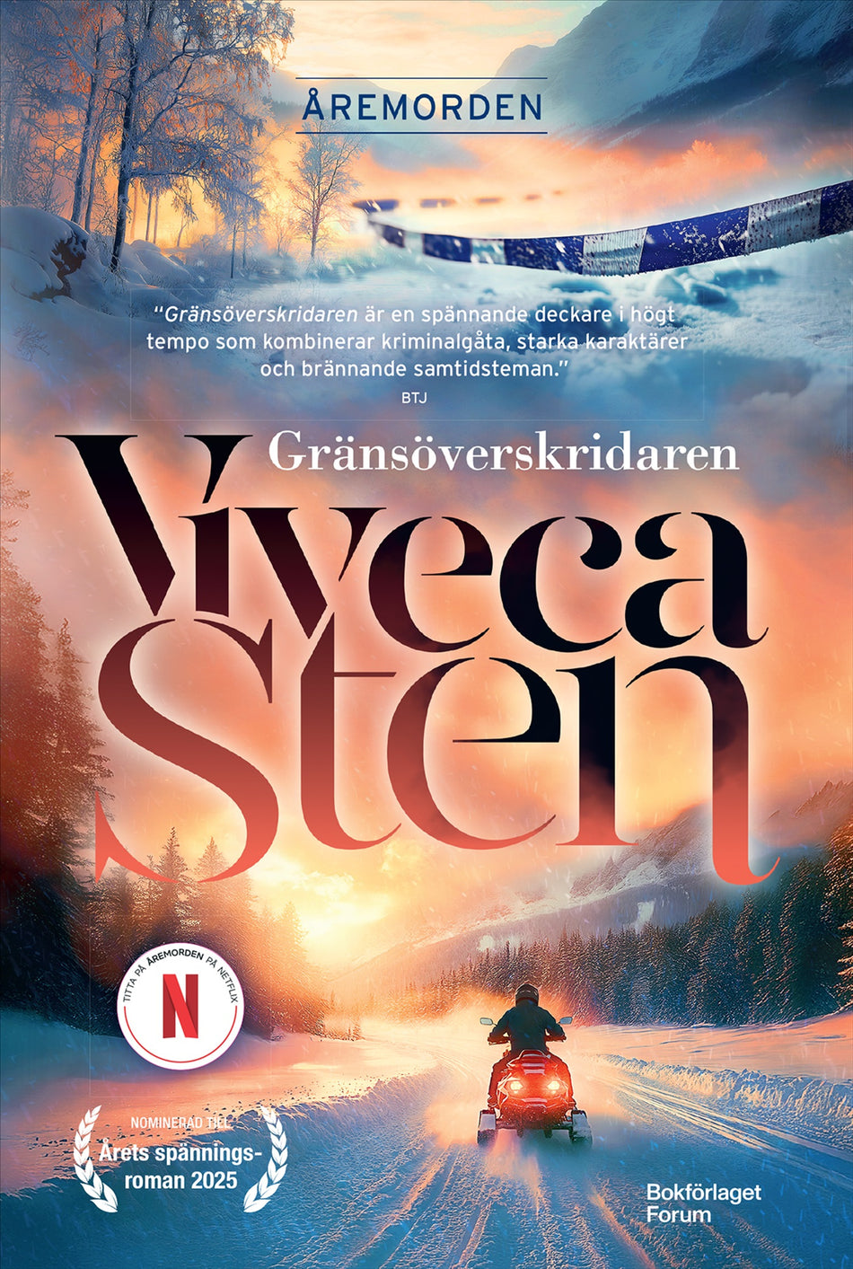 Valokuva kirjasta Viveca Sten Gränsöverskridaren, kuuluu tuoteryhmään Ruots kaunokirjat.