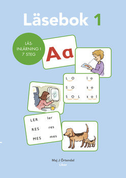 Valokuva kirjasta Maj J Örtendal Läsinlärning i 7 steg Läsebok 1, kuuluu tuoteryhmään Ruots muu tieto.
