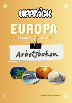 Valokuva kirjasta Annica Hedin / Hippas Eriksson Upptäck Europa Geografi Arbetsbok, kuuluu tuoteryhmään Ruots muu tieto.