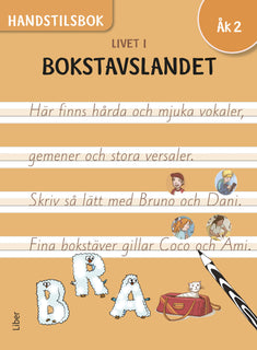 Livet i Bokstavslandet Handstilsbok åk 2