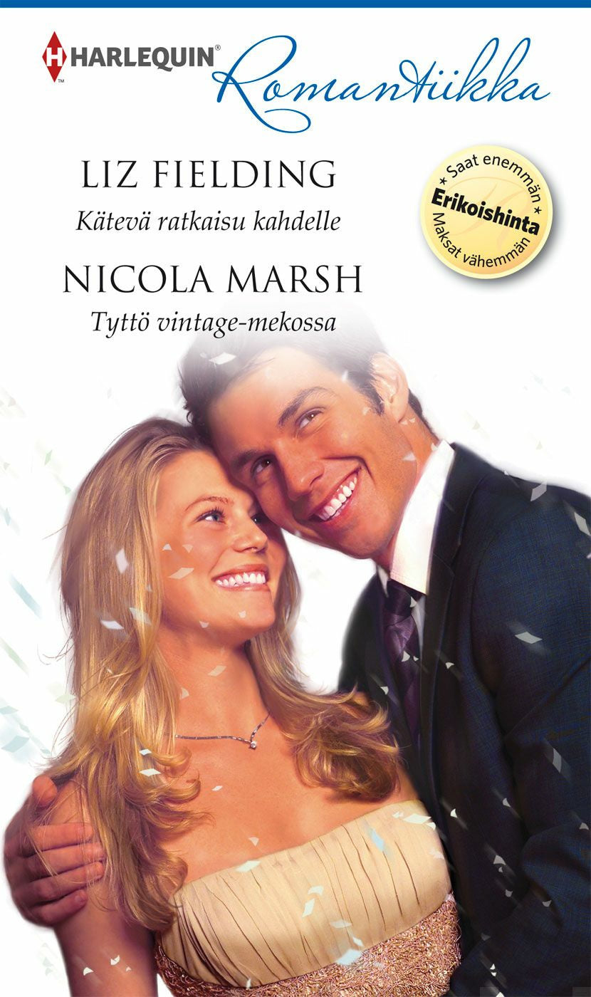 Valokuva kirjasta Liz Fielding / Nicola Marsh Kätevä ratkaisu kahdelle / Tyttö vintage-mekossa, kuuluu tuoteryhmään E-kirjat kauno.