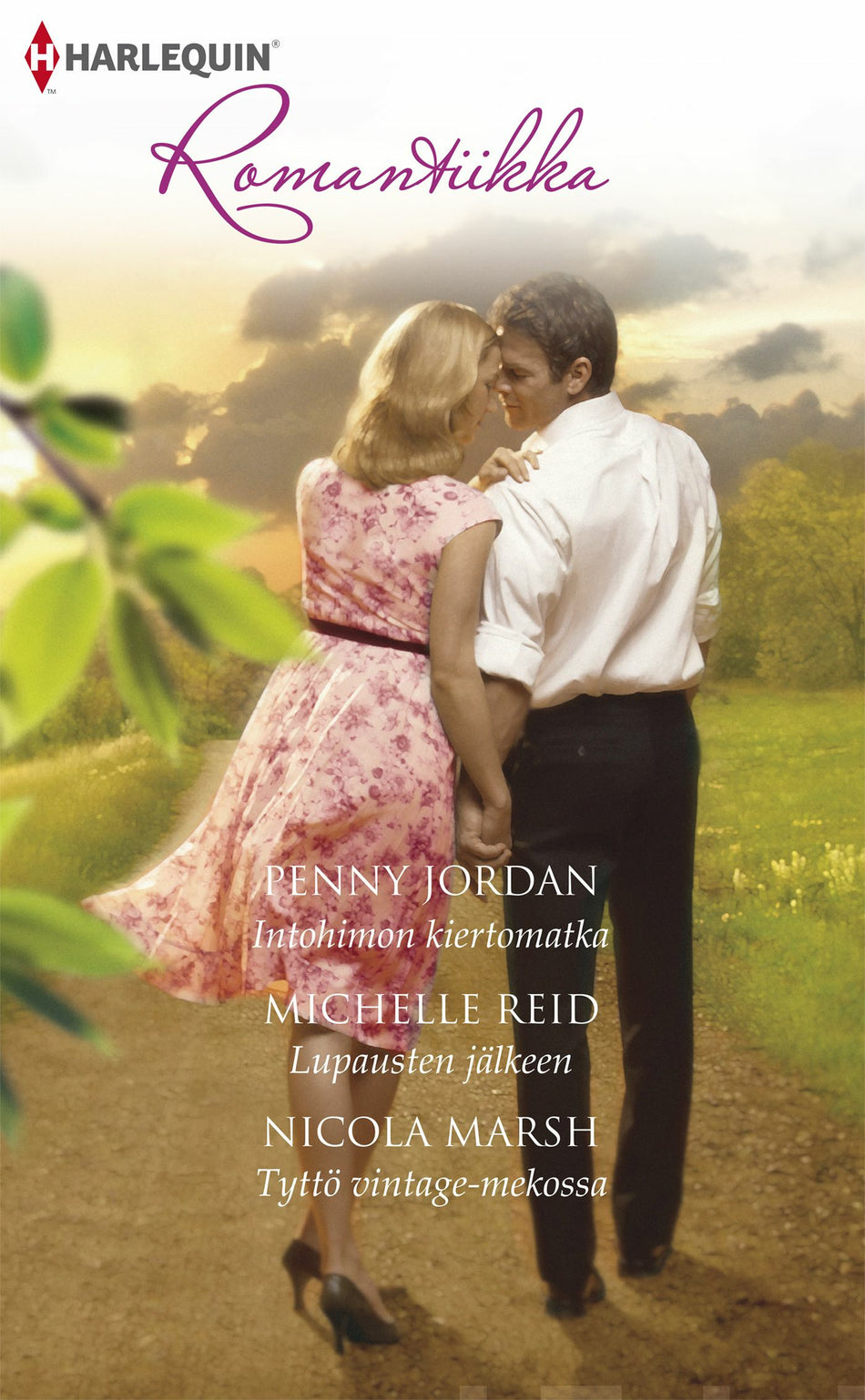 Valokuva kirjasta Penny Jordan / Michelle Reid / Nicola Marsh Intohimon kiertomatka / Lupausten jälkeen / Tyttö vintage-mekossa, kuuluu tuoteryhmään E-kirjat kauno.