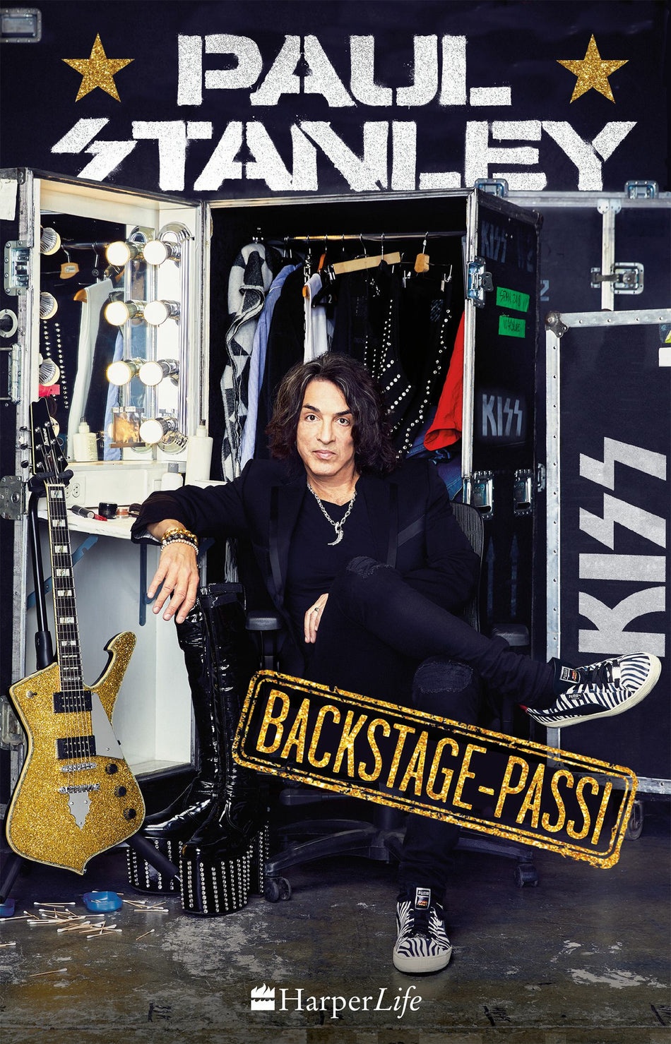 Valokuva kirjasta Paul Stanley Backstage-passi, kuuluu tuoteryhmään E-kirjat tieto.