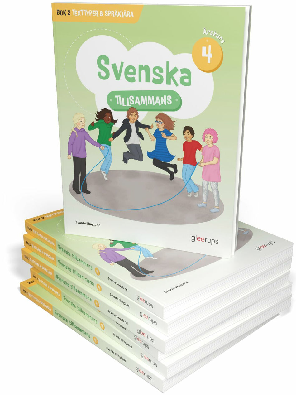 Valokuva kirjasta Svante Skoglund Svenska tillsammans 4, bok 2: Texttyper &amp; Språklära, 10 ex, kuuluu tuoteryhmään Ruots lapset nuoret ja sarjakuvat.