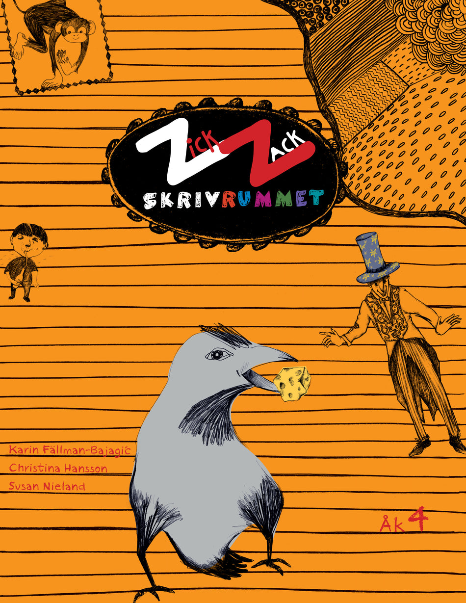 Valokuva kirjasta Karin Fällman-Bajagic / Susan Nieland / Christina Hansson ZickZack 4 Skrivrummet Övningsbok, kuuluu tuoteryhmään Ruots lapset nuoret ja sarjakuvat.