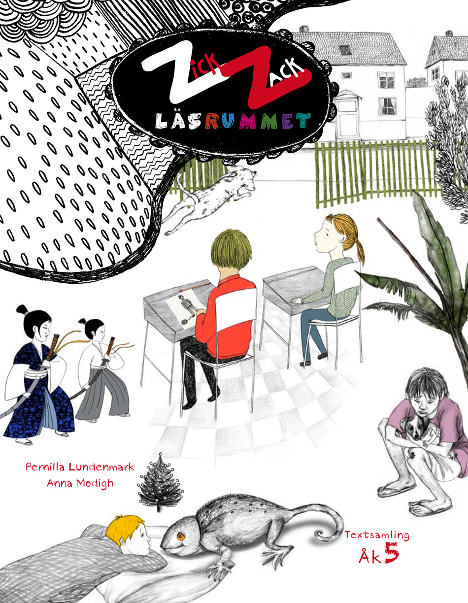 Valokuva kirjasta Pernilla Lundenmark / Anna Modigh ZickZack 5 Läsrummet Textsamling, kuuluu tuoteryhmään Ruots lapset nuoret ja sarjakuvat.