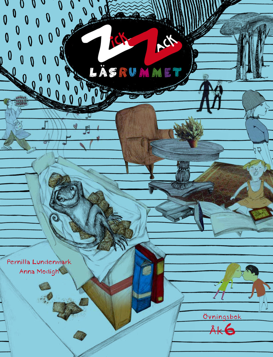 Valokuva kirjasta Pernilla Lundenmark / Anna Modigh ZickZack 6 Läsrummet Övningsbok, kuuluu tuoteryhmään Ruots lapset nuoret ja sarjakuvat.