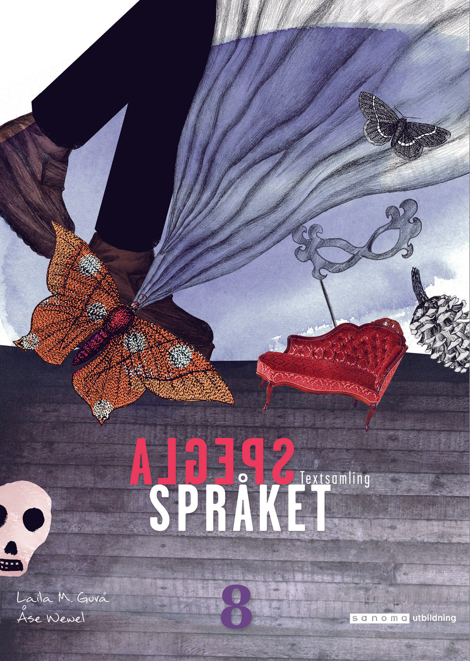 Valokuva kirjasta Laila M Guvå / Åse Wewel Spegla språket åk 8 Textsamling, kuuluu tuoteryhmään Ruots lapset nuoret ja sarjakuvat.