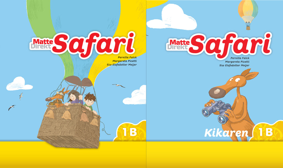 Valokuva kirjasta Margareta Picetti / Pernilla Falck / Siw Elofsdotter Meijer Matte Direkt Safari 1B elevpaket termin, 1 ex Elevbok + 1 ex Kikaren, kuuluu tuoteryhmään Ruots lapset nuoret ja sarjakuvat.