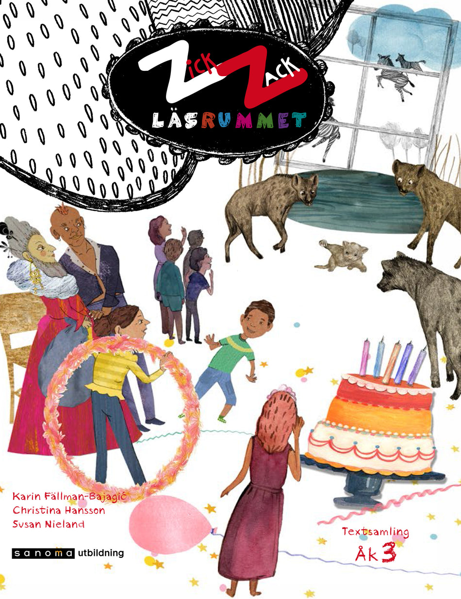 Valokuva kirjasta Karin Fällman-Bajagic / Christina Hansson / Susan Nieland ZickZack 3 Läsrummet Textsamling, kuuluu tuoteryhmään Ruots lapset nuoret ja sarjakuvat.